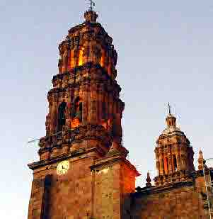 Zacatecas Cathedral at dusk...Bill Bell Photograph