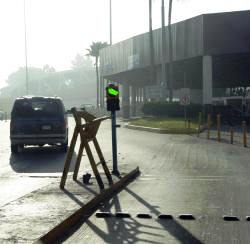 The green light at the Tijauna Border crossing means go.  Bill Bell Photo