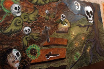 guanajuato day of the dead mural