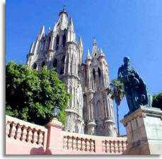 San Miguel de Allende's cathedral is maginficent from every angle.  Bill Bell Photograph