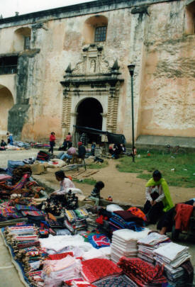 Market in front of church  Cathedral San Cristobal de las Casas, Chiapas Mexico Photography by Bill Bell