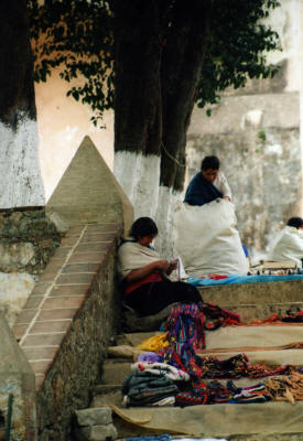 On the stairs  San Cristobal de las Casas, Chiapas Mexico Photography by Bill Bell