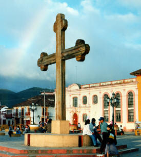 The cross San Cristobal de las Casas, Chiapas Mexico Photography by Bill Bell