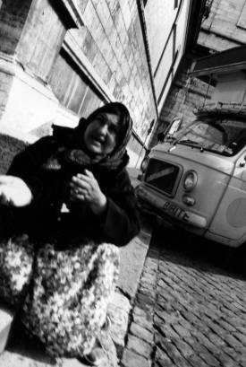 A beggar woman eyes me up Italy - Rome, Florence, Venice,  Ancient Roman towns and much more...photography by Bill Bell