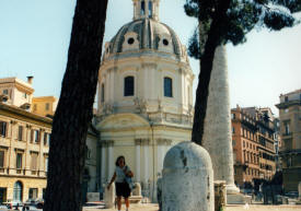 Dorothy Bell framed in Rome Italy - Rome, Florence, Venice,  Ancient Roman towns and much more...photography by Bill Bell