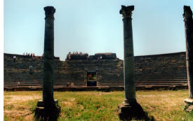 three Roman pillars More Italy Photography -   Ancient Roman towns, Venice, Florence, Rome...photography by Bill Bell