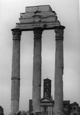 three roman columns n rome Rome, Florence, Venice,  Ancient Roman towns ...photography by Bill Bell