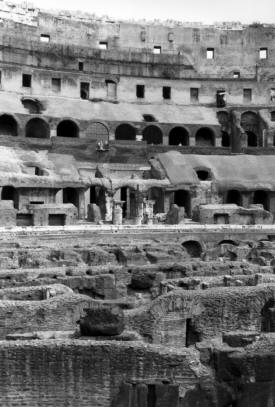 Inside the coliseum Rome 