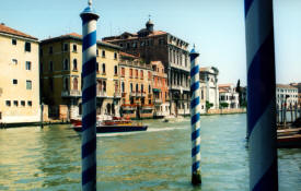 Venice poles More Italy Photography -  Venice, Florence, Rome,  Ancient Roman towns ...photography by Bill Bell