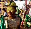 Smiles all around during one Mazatalan's many Mardi Gras Parades..Bill Bell Photograp