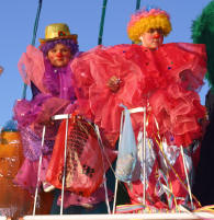 Mardi Gras is fun for the kids and adults, including young clowns...Bill Bell Photograph