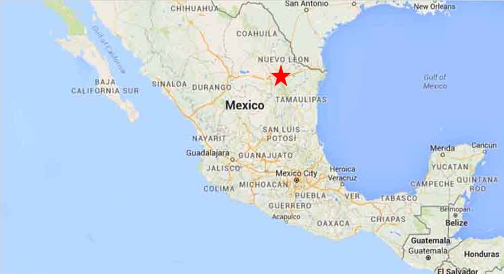 Mapa De Monterrey Mexico